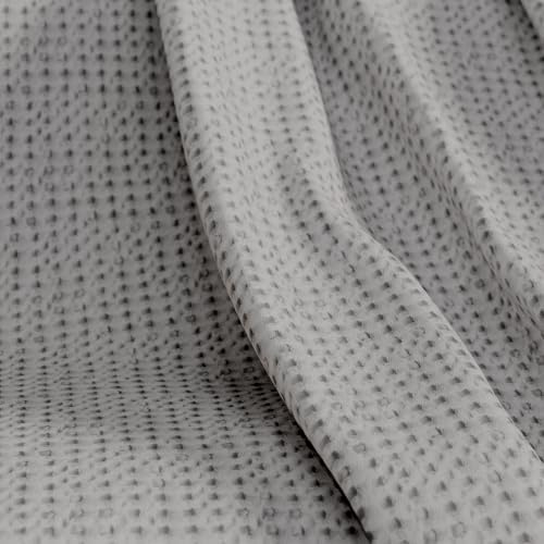 SUPREME ELEGANCE FullQueen Light Gray Cotton Throw Blanket