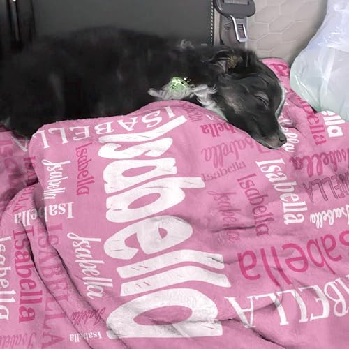 Personalized Name Blanket for Teen Girls Kids