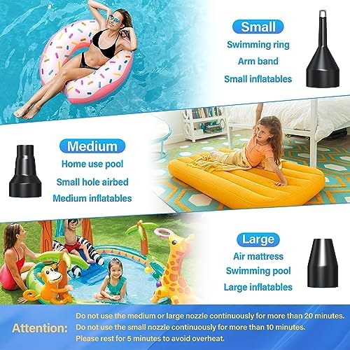 KAR4KLEANER Electric Air Pump with 3 Nozzles 1