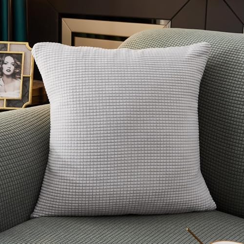 OOBOLT 16x16 Throw Pillow Cover Grey Polyester
