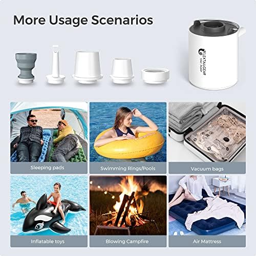 FLEXTAILGEAR Ultra-Mini Air Pump for Pool Floats and Storage Bags