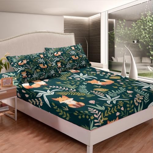 Castle Fairy Cute Fox Kids Sheet Set Twin Size