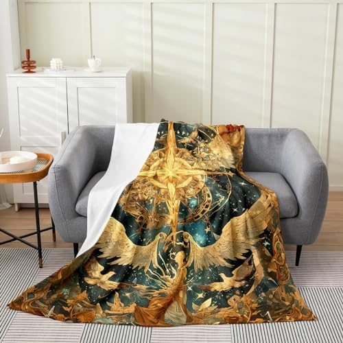 Feelyou Kids 12 Constellations Fuzzy Throw Blanket 40x50