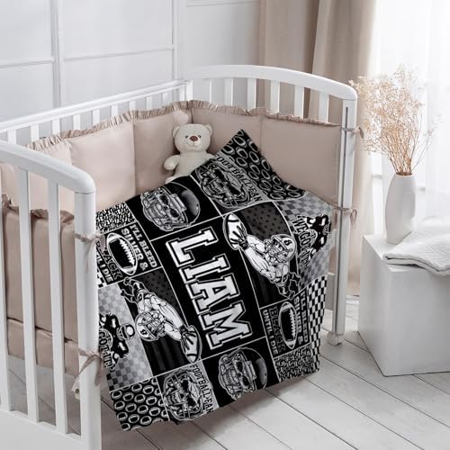 Custom Name Football Blanket for All Ages