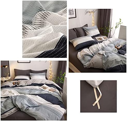DREAMINGO Stripes Geometric Duvet Cover Set