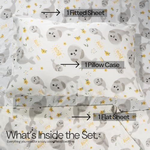 Salt Earth 100 Cotton 210TC Kids Bedsheet Set