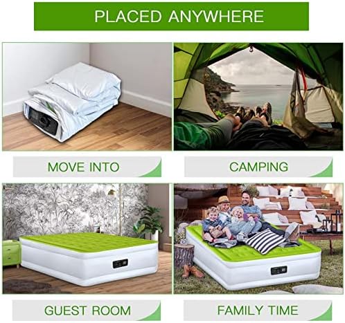 YENING Full Size Air Mattress with Built In Pump