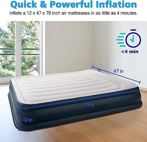 Motorenbau 3-NOZZLE Air Pump for Inflatable Mattresses and Cushions