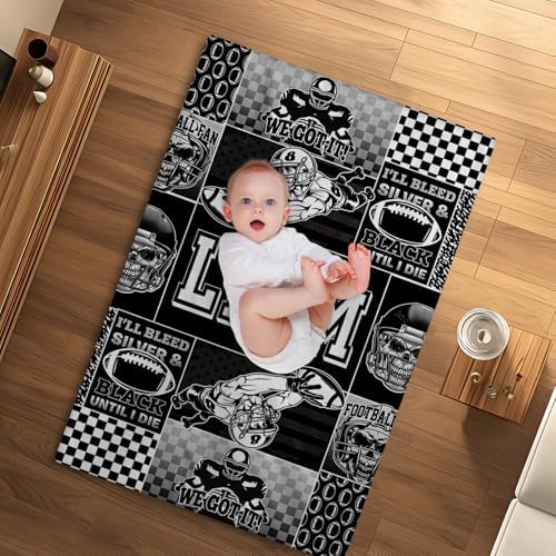 Custom Name Football Blanket for All Ages
