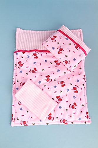 DreamWorld Collections 3-Piece Doll Bedding Set - Pink