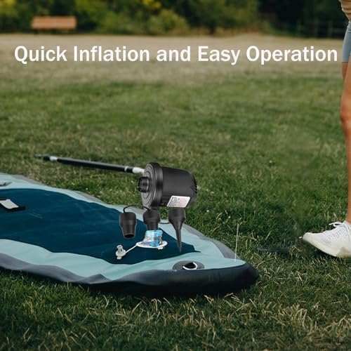 Hrbtens Electric Air Pump with 3 Nozzles 110V AC12V DC