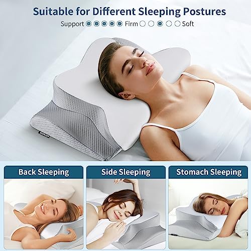 Bespillow Ergonomic Neck Pillow for Pain Relief and Cool Sleep