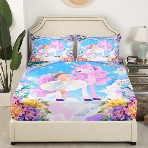 Castle Fairy Cute Unicorn Sheet Set Kawaii Decor