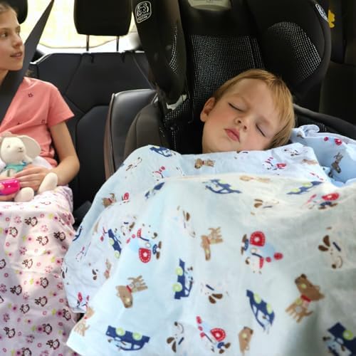 Omilion Kids Throw Blanket - Floral Monkey Butterfly Design