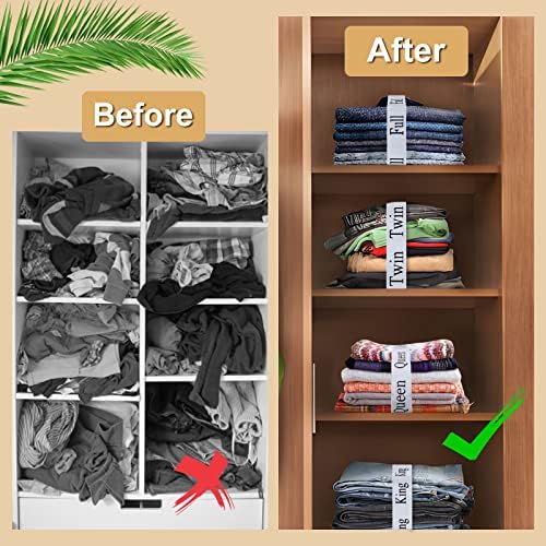 Yesongreat 4 Pcs Elastic Bed Sheet Organizer Bands