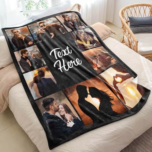 Personalized Photo Blanket with Custom Design