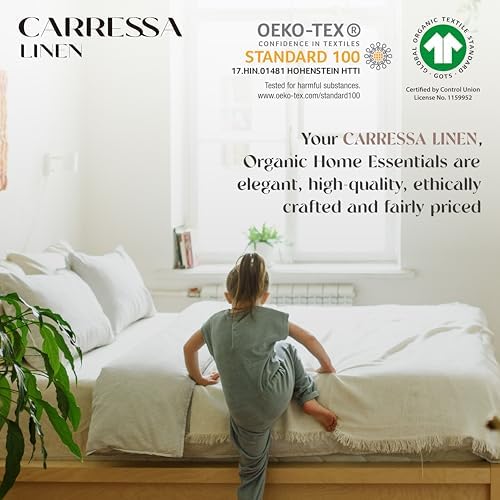 Carressa Linen Organic Cotton Sheet Set - 4 Piece California King