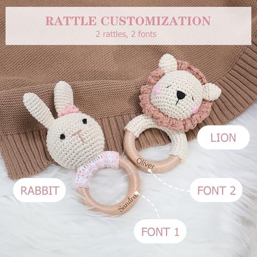 Personalized Custom Embroidered Chunky Knit Baby Blanket 40x30 Inch