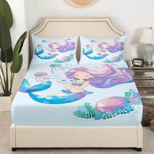 Castle Fairy Mermaid Sheet Set Twin Size