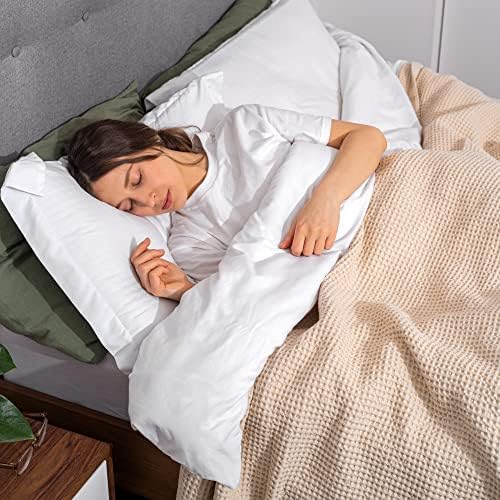 Organic Cotton Waffle Weave Queen Blanket - 92x92 Inches