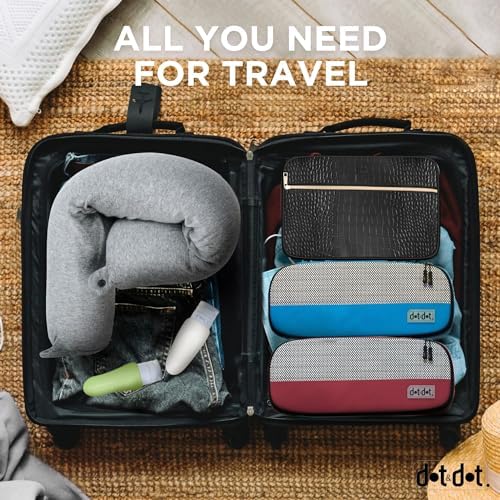 DotDot Twist Memory Foam Travel Pillow for Airplanes