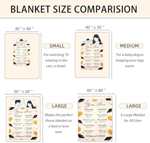 2025 Graduation Blanket Gift for Girls and Boys