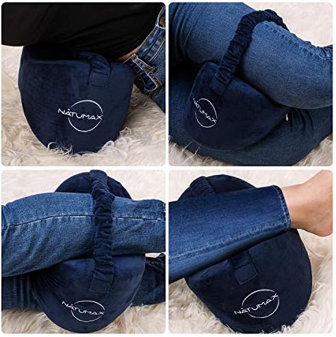 NATUMAX Knee Pillow for Side Sleepers - Memory Foam Pain Relief