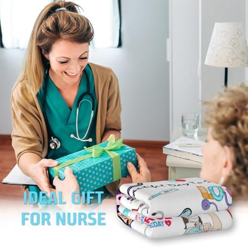 Cozy Nurse Blanket with Funny Nursing Design