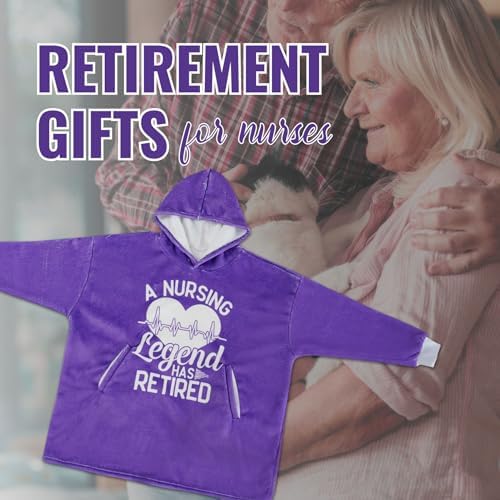 Huglanket Nursing Retirement Hoodie Blanket