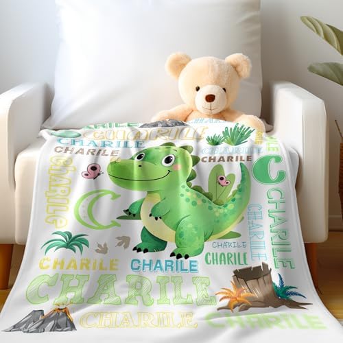 Kybkworm Custom Baby Blanket with Name - Ultra Soft Fleece