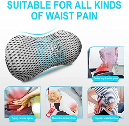 Panduo Lumbar Support Pillow - Memory Foam Back Pain Relief