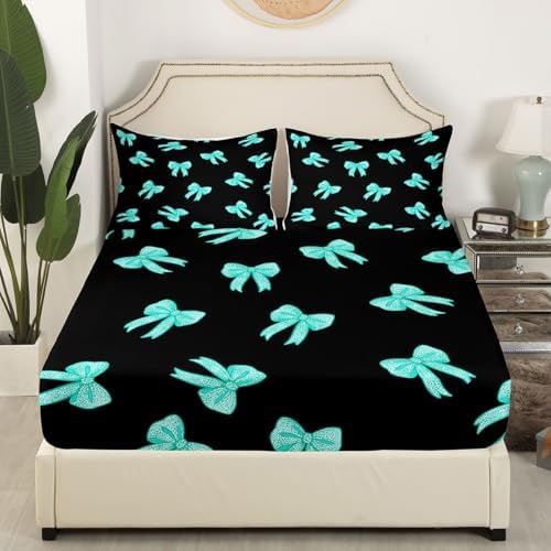 Castle Fairy Bowknot Fitted Sheet Set Twin Size