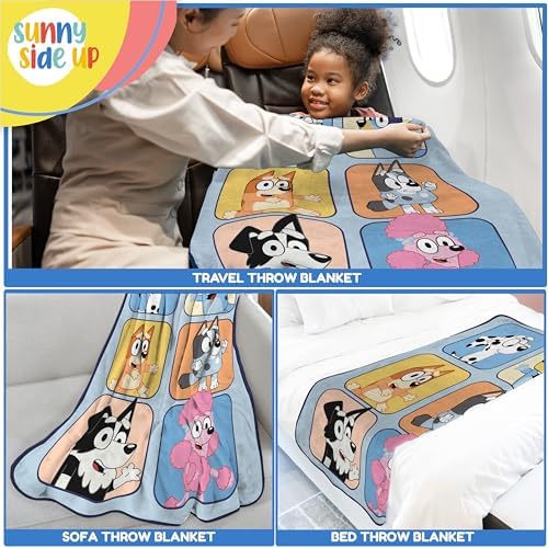 Bluey Friends Plush Travel Throw Blanket - 40x50 Inches 1