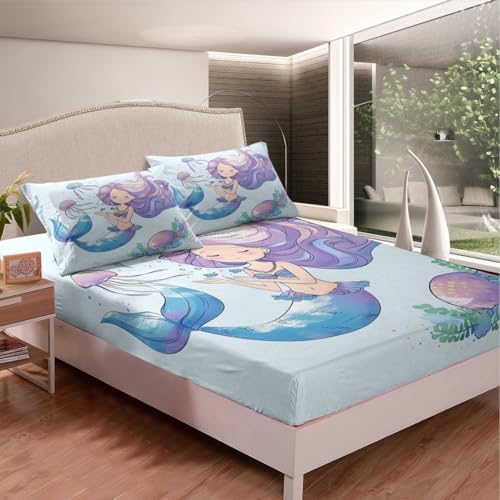 Castle Fairy Mermaid Sheet Set Twin Size