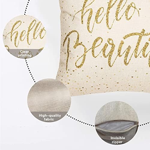 Fjfz Girl Nursery Throw Pillow Covers 18x18 Motivational