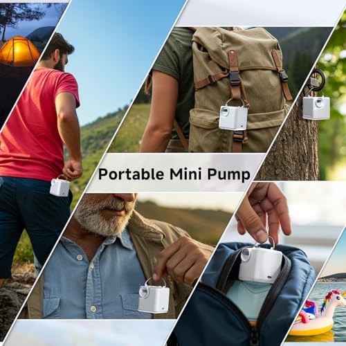 Clopria Portable Air Pump with Camping Light