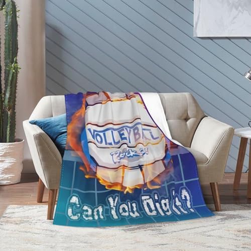 Warm Soft Cozy Volleyball Throw Blanket for Teen Girls and Kids
