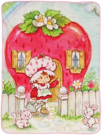 Strawberry Shortcake Plush Throw Blanket - 46 x 60 Inches Kids Comfort