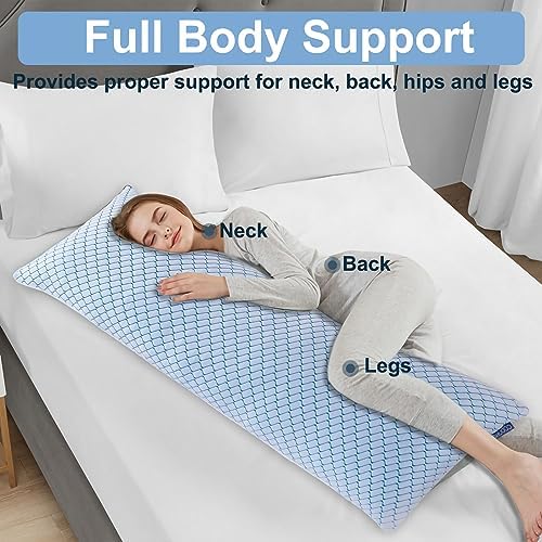 Gehannah Body Pillow for Adults - Cooling Memory Foam