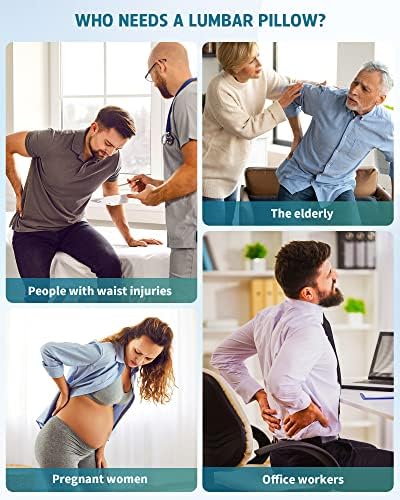 BLABOK Inflatable Lumbar Pillow for Back Support