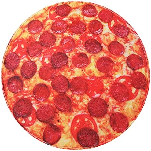 BENEDICT Pizza Blanket - 60 Ultra Soft Flannel Throw with Tomato Sausage Print 1