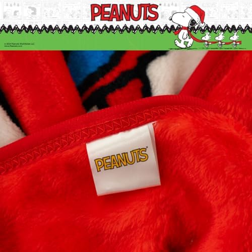 Franco Peanuts Snoopy Holiday Throw 40x50 Inches