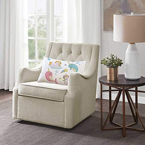EKOBLA Cute Unicorn Animals Throw Pillow Cover 20x30 Inch