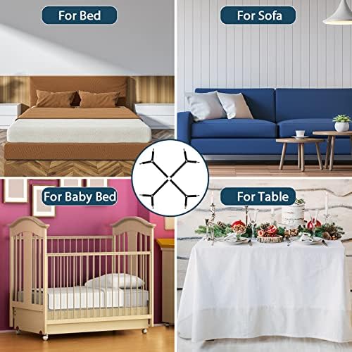 Jaxbo Bed Sheet Straps Fasteners Suspenders Clips