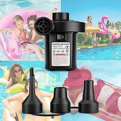Motorenbau 3-NOZZLE Air Pump for Inflatable Mattresses and Cushions