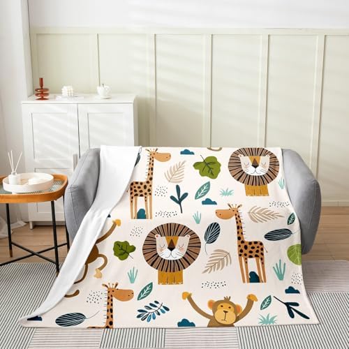 Feelyou Lion Flannel Fleece Throw Blanket