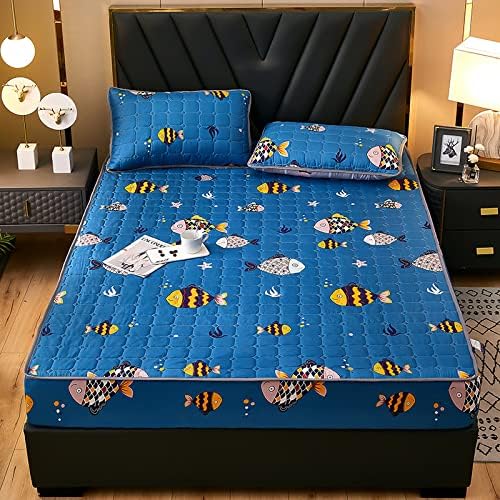 FCLDESHOP Soft Deep Pockets Waterproof Mattress Sheet 120x200cm 2pcs
