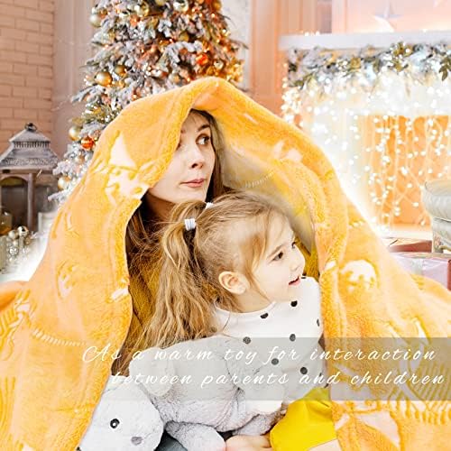 Glow in the Dark Dinosaur Throw Blanket for Kids