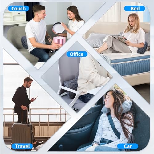 FOUSUPDT Ergonomic Memory Foam Lumbar Pillow