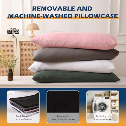 DOWNCOOL Memory Foam Body Pillow - 20x54 inch Soft Support Insert
